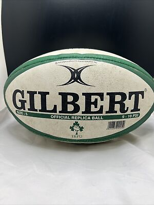 #ad Gilbert IRFU Ireland Rugby Official Replica Ball Football Size 5 $19.49