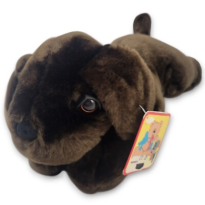 #ad SNUGGIE TOY Chocolate Lab Dog STUFFED ANIMAL 11quot; Long Puppy Plush TOY NEW w Tag $12.97
