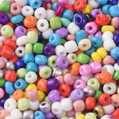 #ad Wholesale 1000 500 200pcs 2mm 3mm 4mm Tiny Round Opaque Glass Loose Spacer Beads $2.45