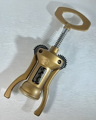 #ad Italian Double Lever Corkscrew Marked Mod. Dep. Large 12” Heavy Commercial AB $129.00