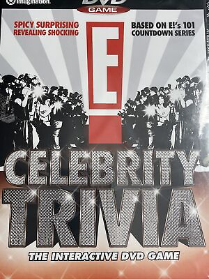 #ad E CELEBRITY TRIVIA INTERACTIVE DVD GAME NEW Sealed imagination entertainment $12.99