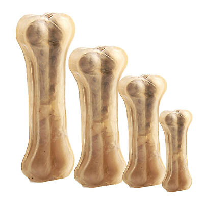 #ad Dog Teething Bone Toy Beef Flavor Puppy Chew Bone Chewer Toys Teeth Cleaning $8.86