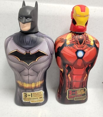 #ad Iron Man and Batman Man 3 in 1 Body Wash Shampoo amp; Conditioner Grape and Apple $19.99