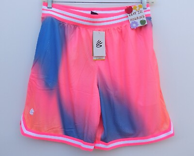 #ad Under Armour Stephen Curry Heavy Mesh Pink Tie Dye Shorts Men#x27;s $85 Large L $59.99