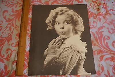 #ad Vintage Large Photo Of Shirley Temple 14quot;x 11quot; Unframed $20.00