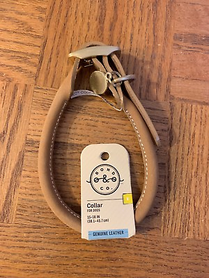 #ad #ad Dog Collar Size Medium Genuine Leather Brand New SHIPS N 24 HOURS $24.88