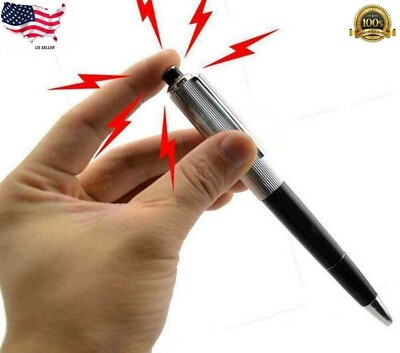 #ad Shocking Electric Pen Prank Shock Trick Novelty Metal Joke Gag Toy Gift Funny US $2.74