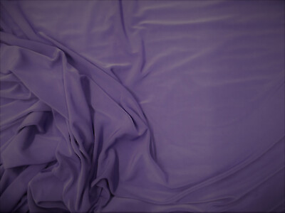 #ad Fabric Light Weight Polyester Spandex 4 way Stretch Purple E306 $8.99