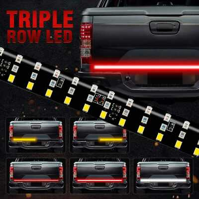 #ad 5 Modes 60quot; 432LED Truck Strip Tailgate Light Bar 3Row Reverse Brake Signal Tail $13.99