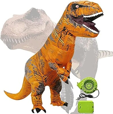 #ad Inflatable Dinosaur Costumes for Adult Dinosaur Halloween T rex Costume 7 FT $69.95