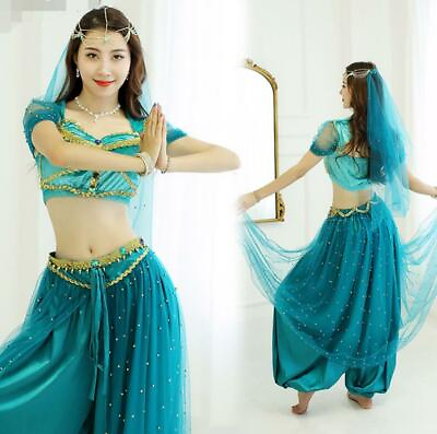Latin Cosplay Princess Suit Halloween Cos Costume Adult Female Belly Dance Dress $59.28