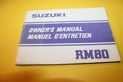 #ad OEM Suzuki 1982 RM80 Owners Manual ENGLISH FRENCH 99011 20420 01B $17.95