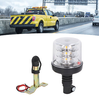 #ad LED Rotating Light 54W 360°Rotation Emergency Warning Beacon Light DC12V 24V $51.94