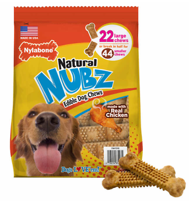 #ad Nylabone Natural Nubz Edible Dog Chews 22 Count FREE SHIPPING $24.00