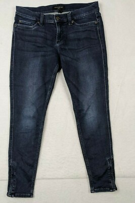 #ad Banana Republic Legging Zipper Leg Womens Jeans Size 29 8 Cotton Blend Blue $11.41