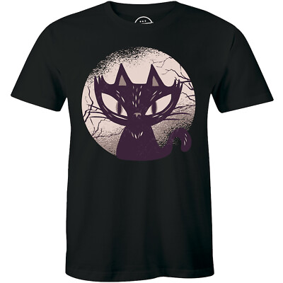 #ad Halloween Black Kitty Funny Cat Lover Shirt Gift Men#x27;s Tee $14.99