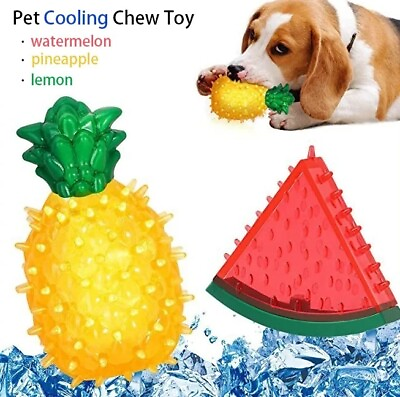 #ad Dog Chewing Toy Durable Teether Cooling. Puppies Toys With Fruit Shape Design 🐶 $13.28