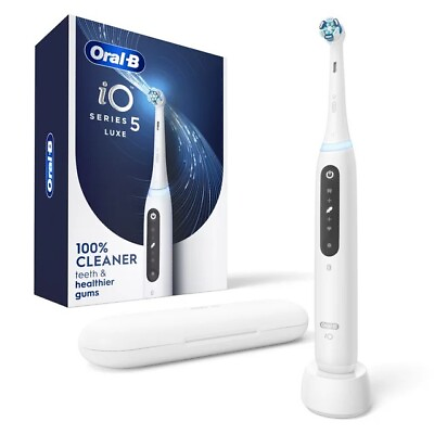 #ad Oral B iO Series 5 Luxe Electric Toothbrush White Luxe $73.99