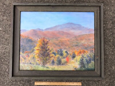 #ad Original Oil on Canvas Painting by C Winslow Landscape Farm Barn 16 x 20quot; Framed $125.00