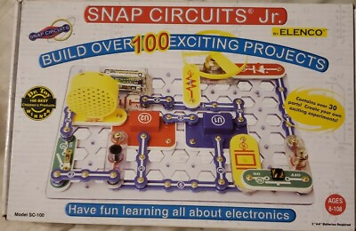 #ad Elenco Electronic Snap Circuits Jr Kit: SC 100 NIB IN HAND $20.00