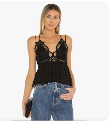 #ad Free people adela lace cami top bohemian $28.86