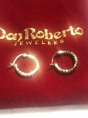 #ad real gold hoop earrings for women $99.00