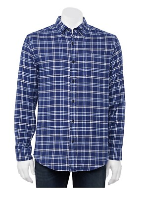 #ad Croft amp; Barrow Flannel Shirt Classic Fit Men’s Long Sleeve The Extra Soft Small $14.54