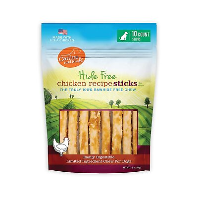 #ad Canine Naturals Chicken Recipe Chew Rawhide Free Dog Treats Made From USA... $11.52