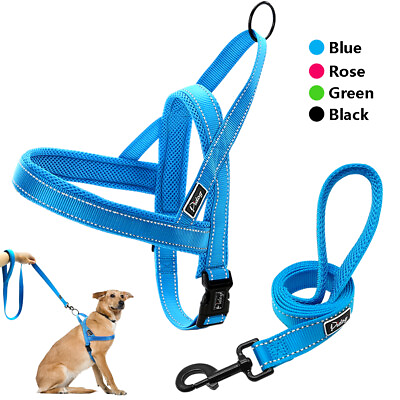 #ad No Pull Dog Harness with Leash Set Reflective Walking Vest for Small Large Dogs $11.49