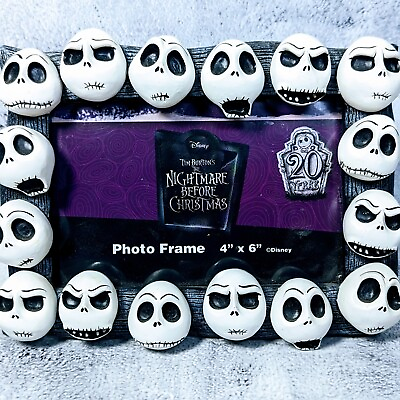 #ad NWT Disney Nightmare Before Christmas 20th Photo Frame Picture Jack Skellington $25.90