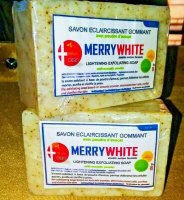#ad 1 x Merry White Whitening Exfoliating Soap With Avocado Double Action Formula $18.99