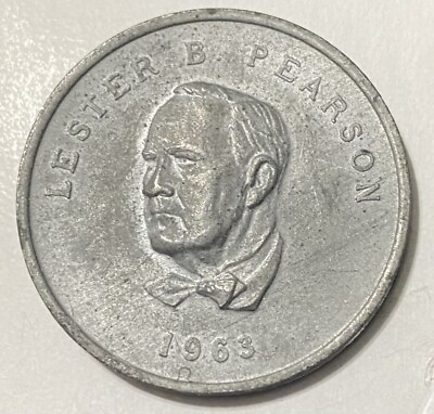 #ad 1975 Shell Oil Token Prime Ministers of Canada Lester B Pearson $4.99