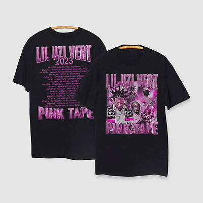 #ad Lil Uzi Vert Pink Tape Tour 2023 T Shirt Vintage Classic Unisex Cotton S 5XL MP3 $22.99
