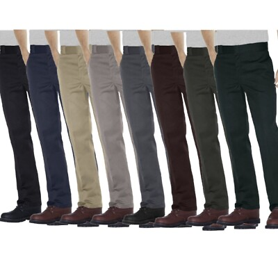 #ad Dickies Men#x27;s 874 Pants Classic Original Fit Work School Uniform Straight Leg $41.88