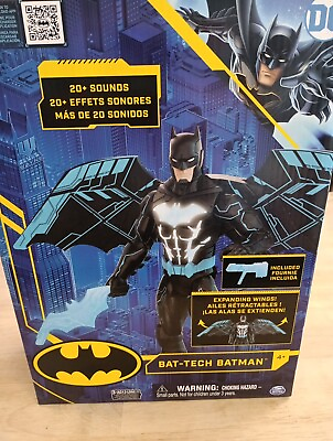 #ad DC Batman Bat Tech 12 inch Deluxe Action Figure with Expanding Wings 20 Sounds $14.99