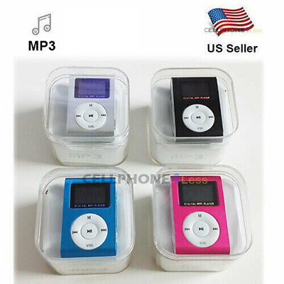 #ad MP3 Music Player With Digital LCD Screen Mini Clip Support 32GB MicroSD $9.98