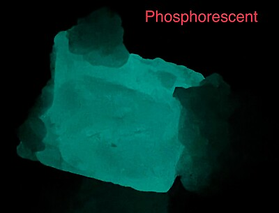 #ad Wow. Amazing Ultra Sharp Phosphorescent Light Green Fluorite Crystal. 97 Carats $149.99