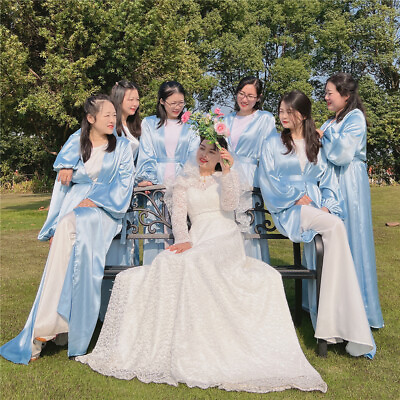 #ad Women Dubai Open Kimono Cardigan Long Abaya Bridesmaid Wedding Party Dress Gown C $53.95