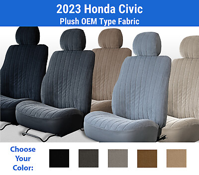 #ad Plush Velour Seat Covers for 2023 Honda Civic $190.00