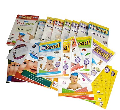 #ad HUGE LOT Your Baby Can Read DVD#x27;s Cards Books Titzer Early Language Development $59.99