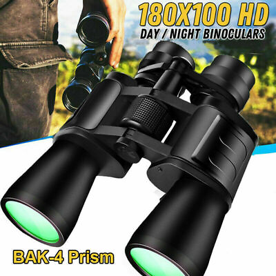 #ad 180x100 Military Zoom Powerful Binoculars Day Low Night Optics Hunting Outdoor $25.95