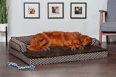 #ad Sofa Dog Bed Plush amp; Diamond Decor Comfy Couch $39.99