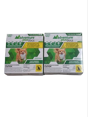 #ad Adventure Plus For Dogs 3 10 Lb 8 Month Supply Triple Flea Protection New $34.99