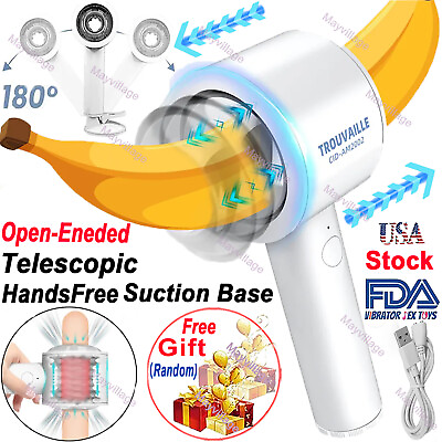 #ad Male Masturbaters Automatic HandsFree Telescopic Cup Sucking Stroker Men Sex Toy $28.99