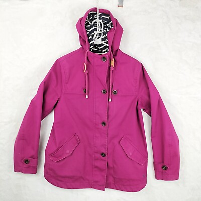 #ad Joules Waterproof Pink X Coast Rain Mac Trench Coat Jacket Size 12 Womens GBP 29.99