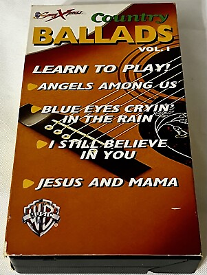 #ad Learn To Play Country Ballads Vol 1 Song Express VHS $11.52