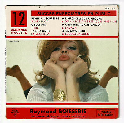 #ad Raymond Boisserie Vinyl 45 RPM 7 quot; EP 12 Success Java Accordion Pin Up trianon $5.60