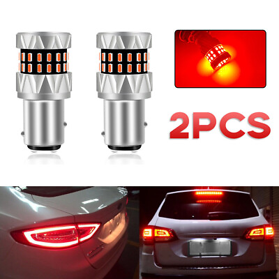 #ad 2x 1157 LED Strobe Flashing Brake Stop Bulb Tail Blinking Lights Safety Warning $9.99