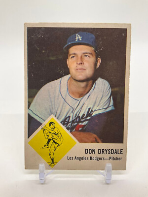 #ad Don Drysdale 1963 Fleer #41 Los Angeles Dodgers EX #4 Used $34.50