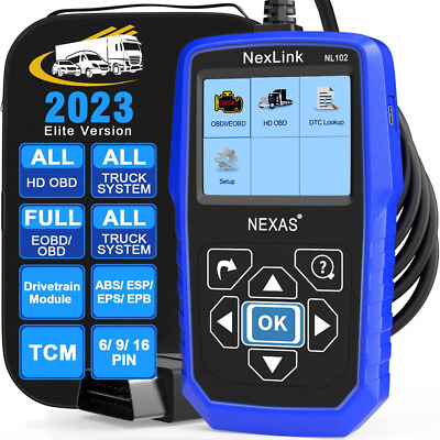 #ad All System Diesel HD OBD Heavy Duty Truck Diagnostic Scanner Tool Code Reader US $135.99